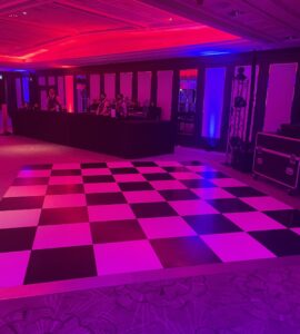chequered dance floor hire sussex