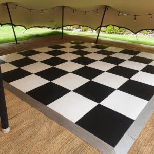chequered floor hire