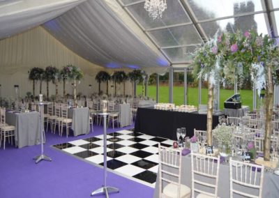 black and white dance floor hire Kent