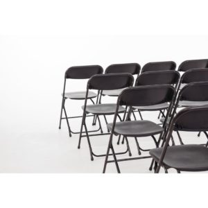 black folding chair hire sussex
