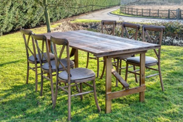 rustic table hire Surrey