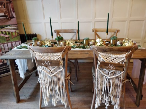 rustic table hire London