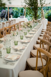 wide wedding table hire